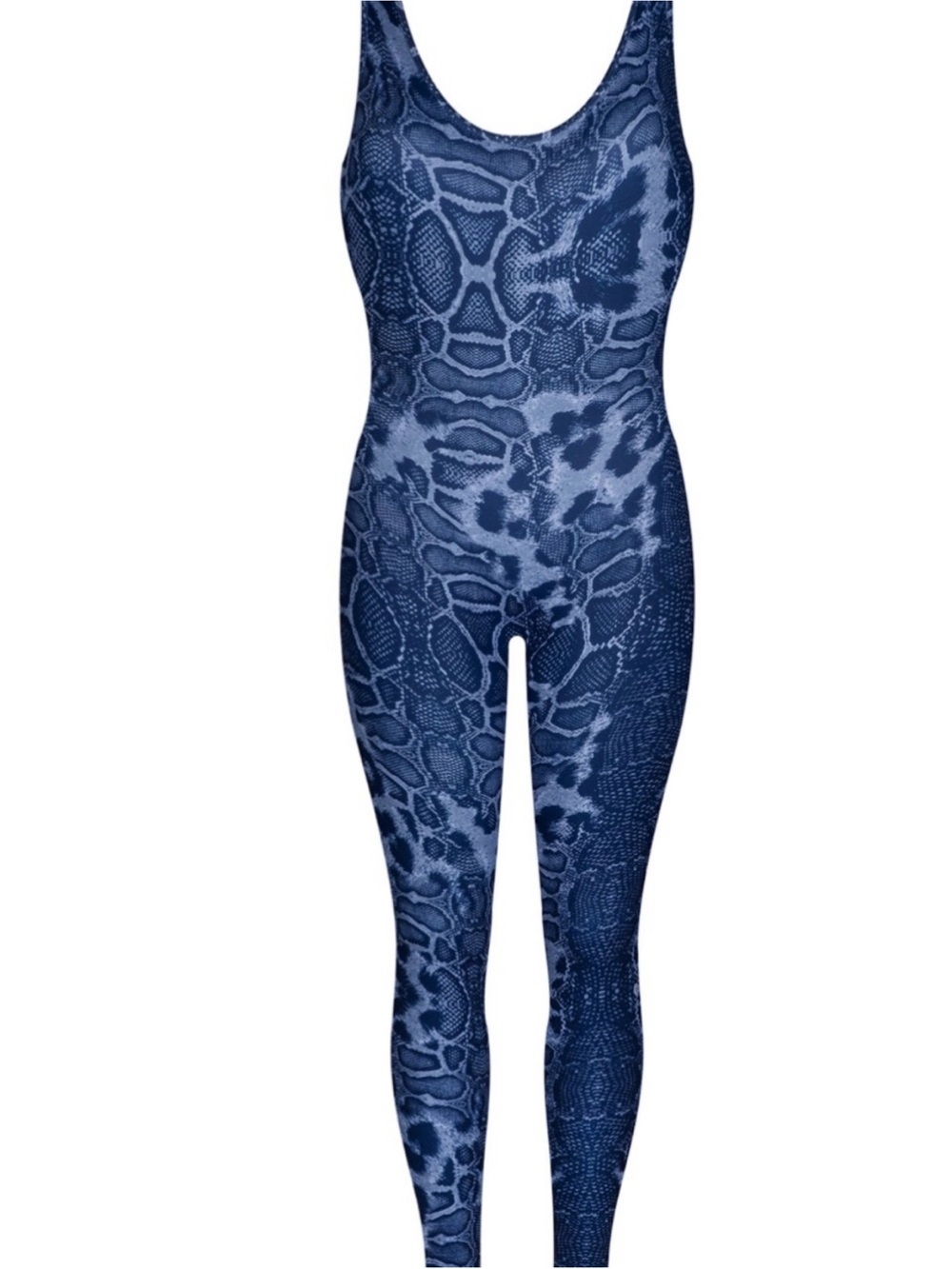 ethika Blue Snake-Print Jumpsuit